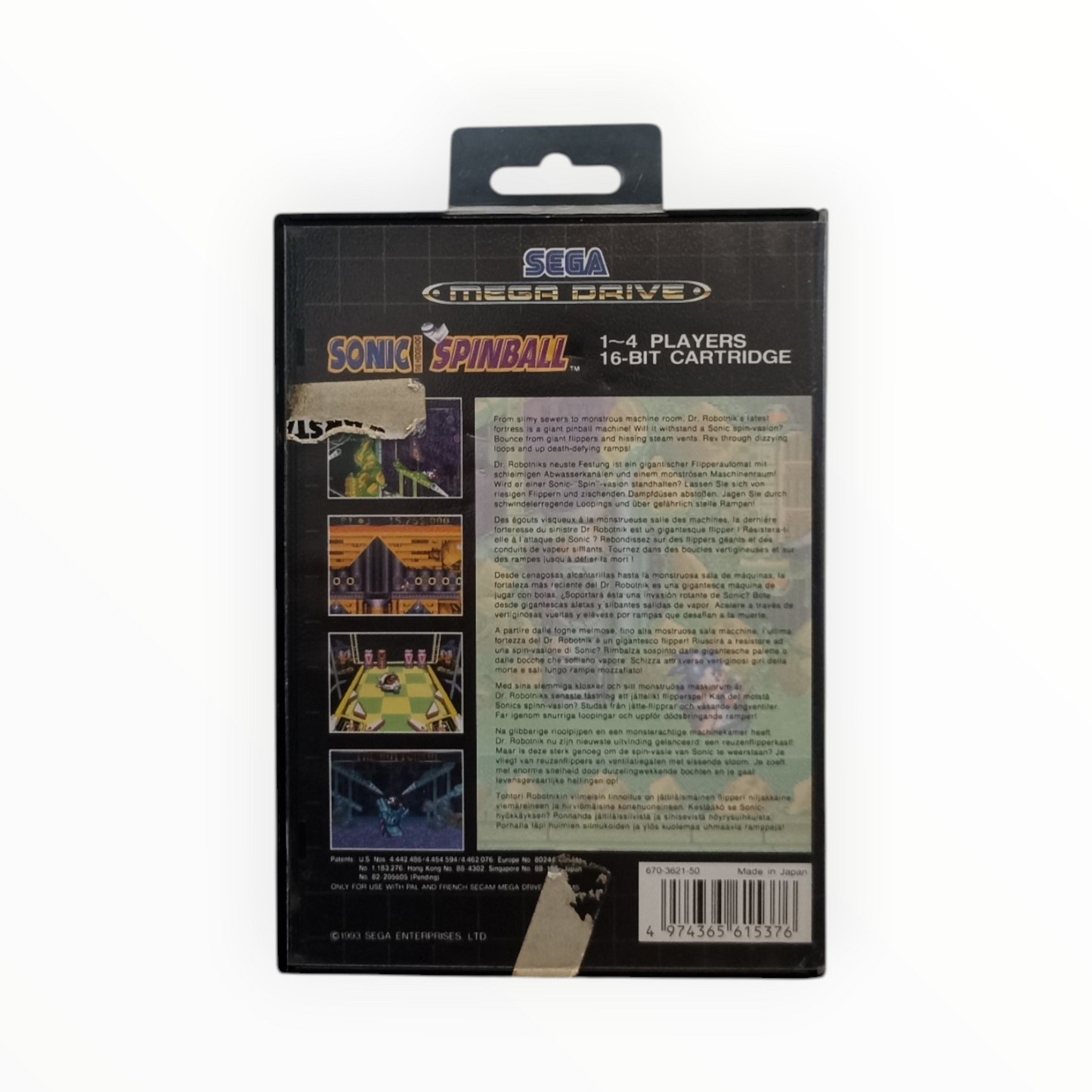 Sonic Pinball Sega Mega Drive