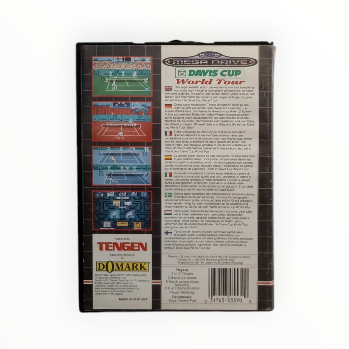 Davis Cup World Tour Sega Mega Drive