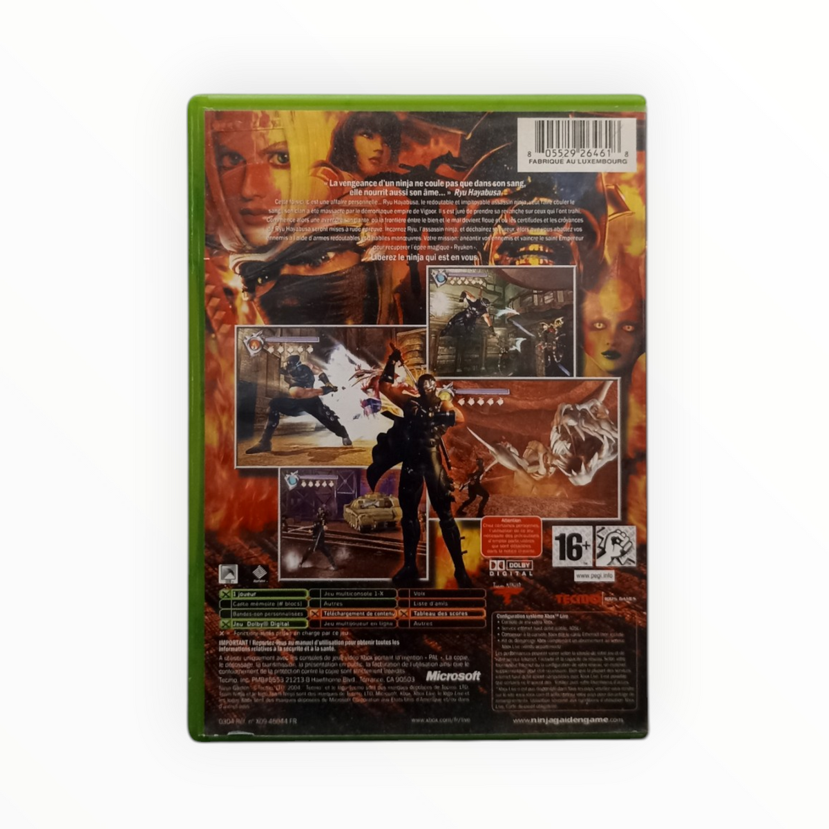 Ninja Gaiden Xbox FR Complet