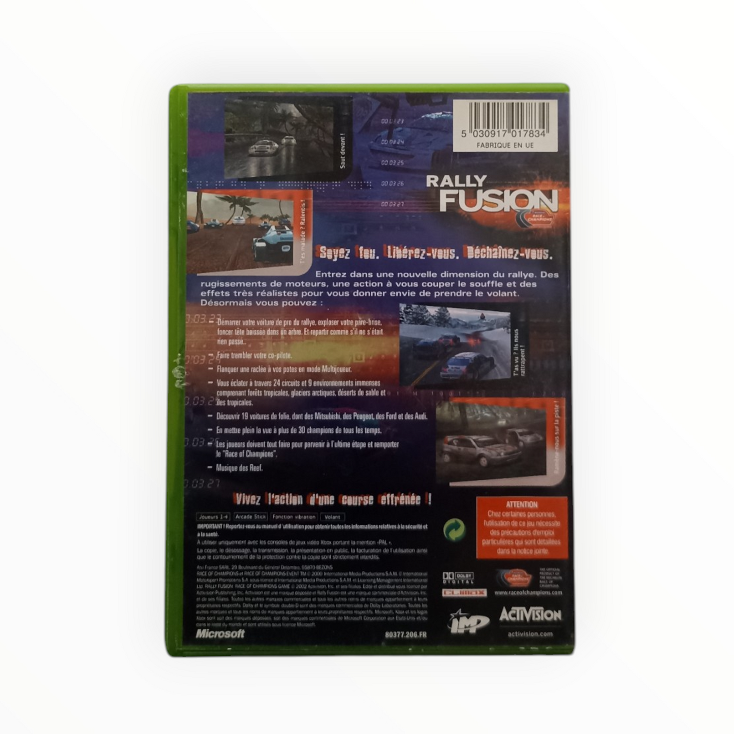 Rally Fusion Xbox FR Complet