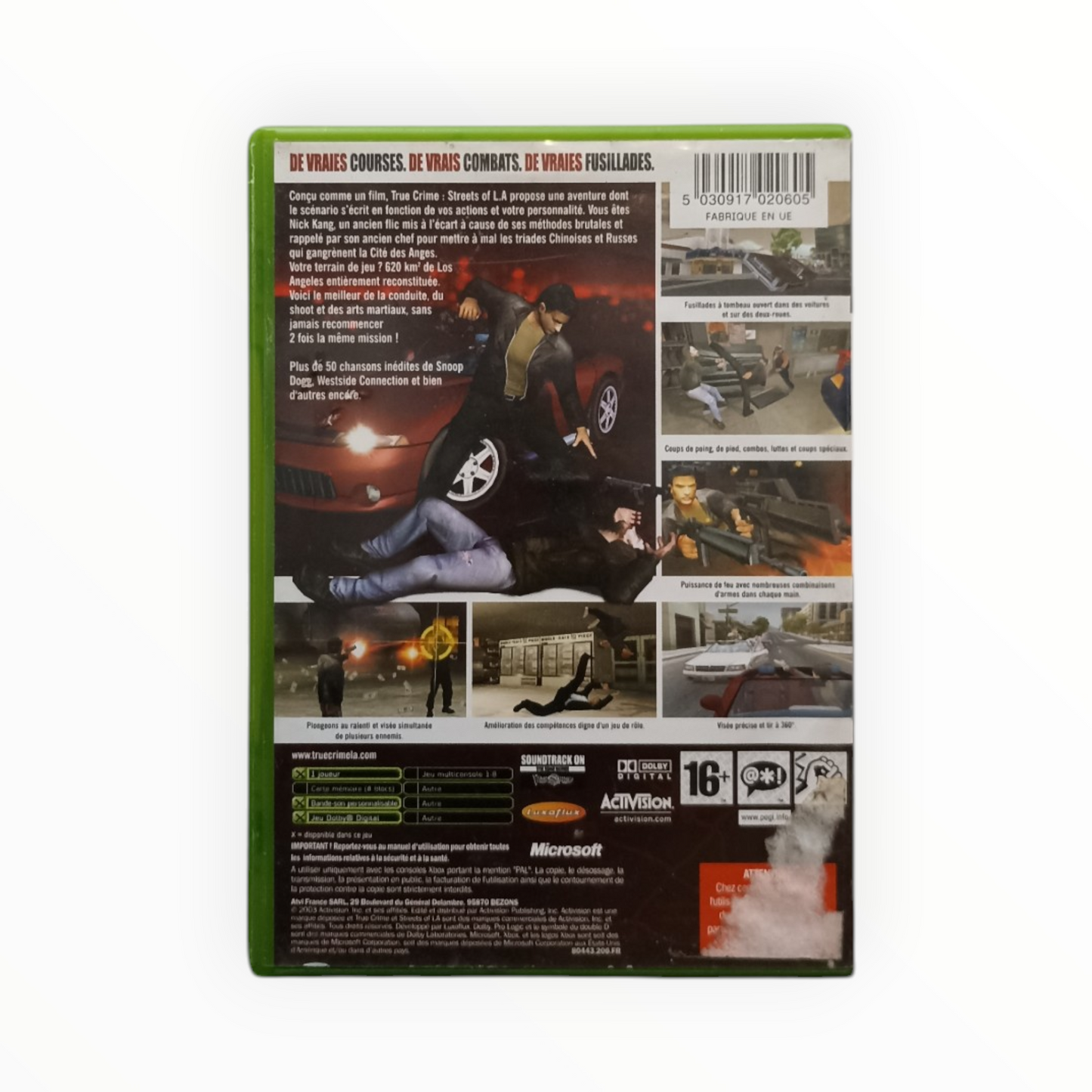 True Crime Streets Of LA Xbox FR Complet