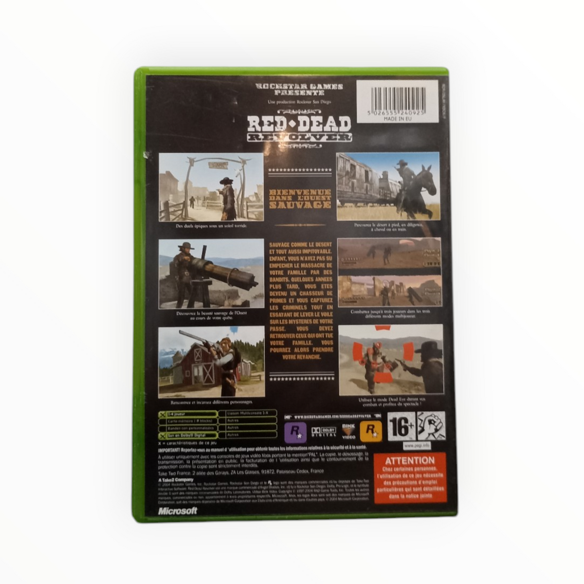 Red Dead Revolver Xbox FR Complet