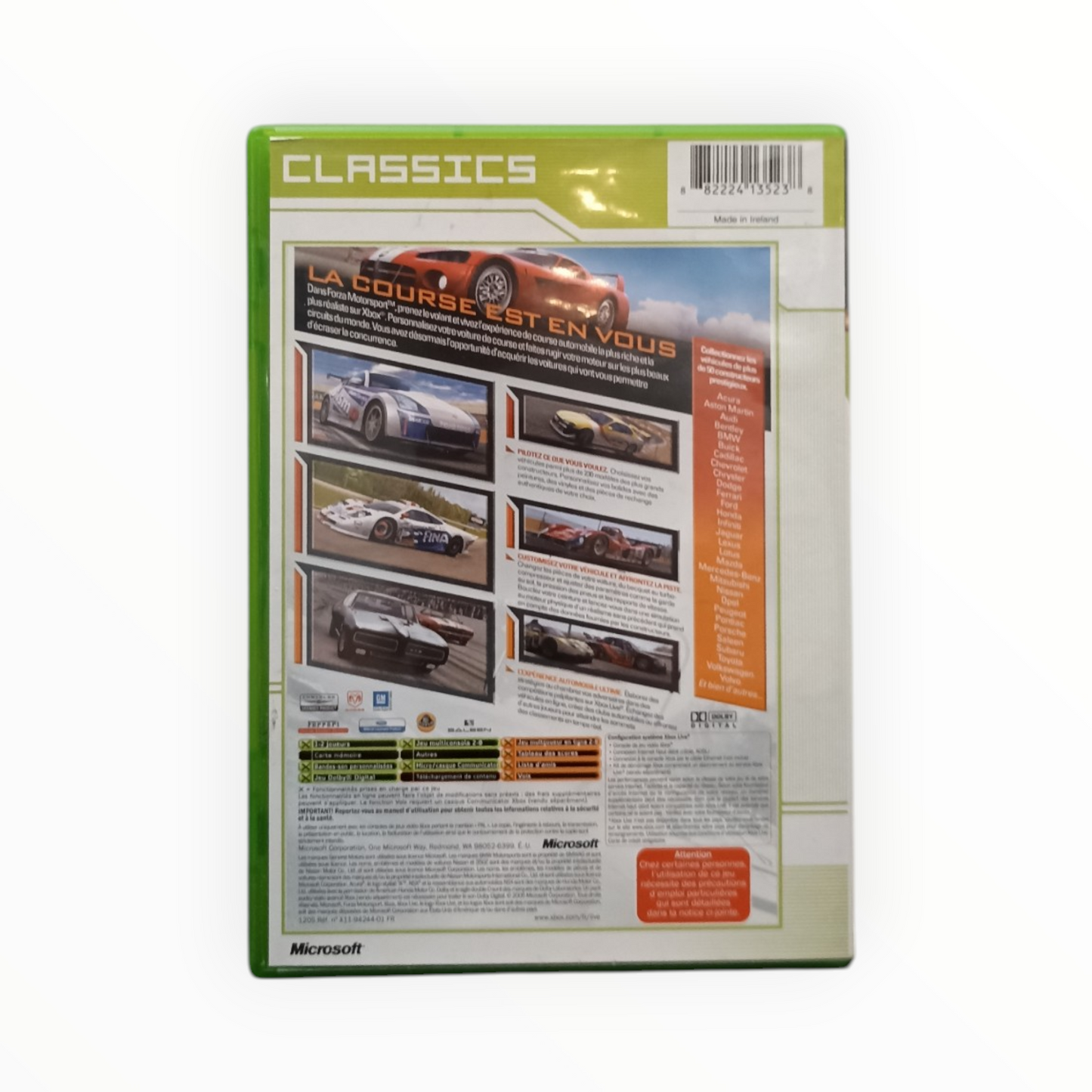 Forza Motorsport Classics Xbox Complet FR