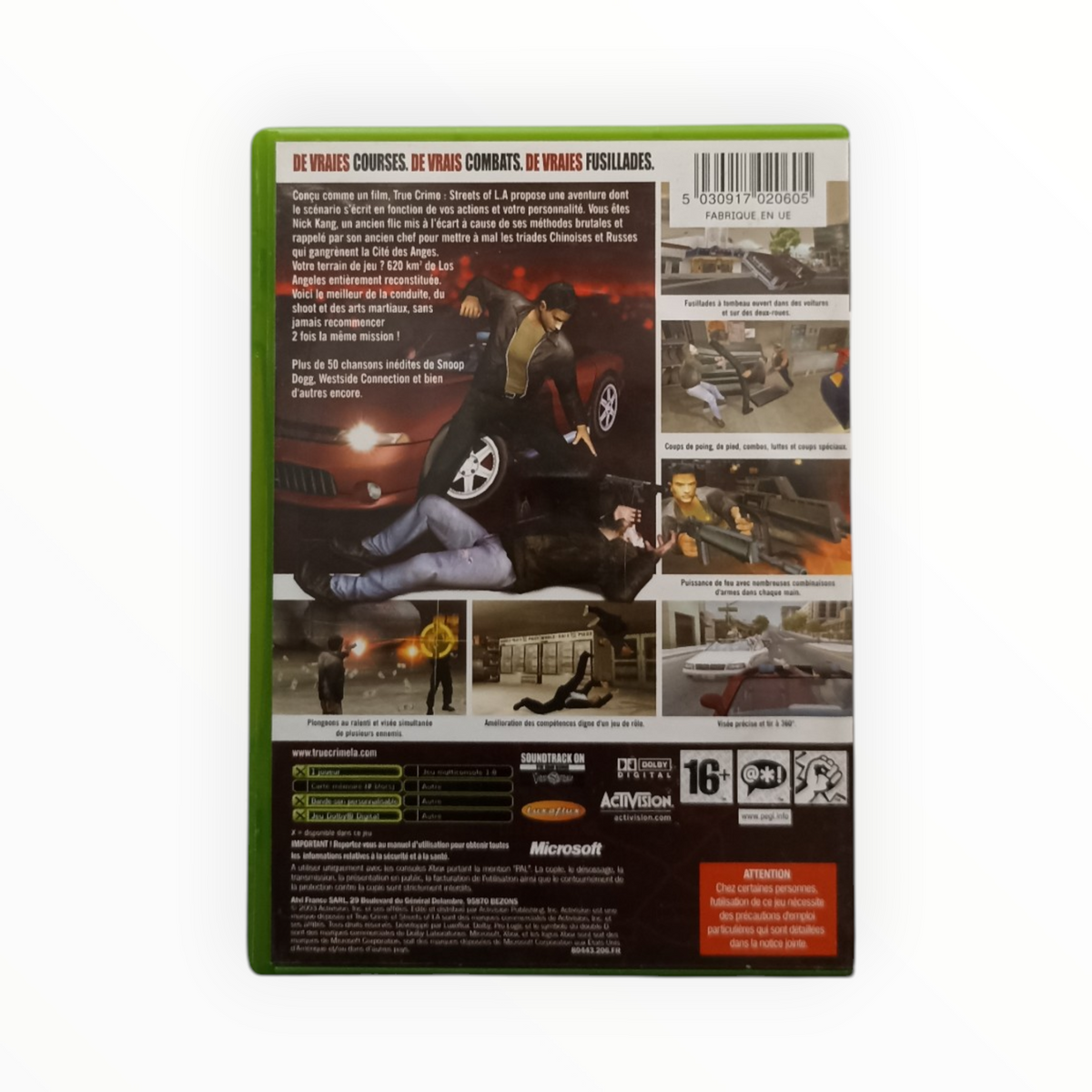True Crime Streets of LA Xbox Complet FR
