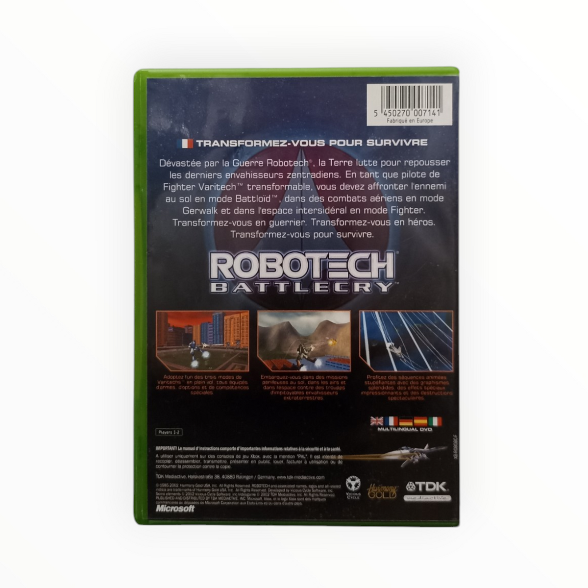 Robotech Battlecry Xbox FR