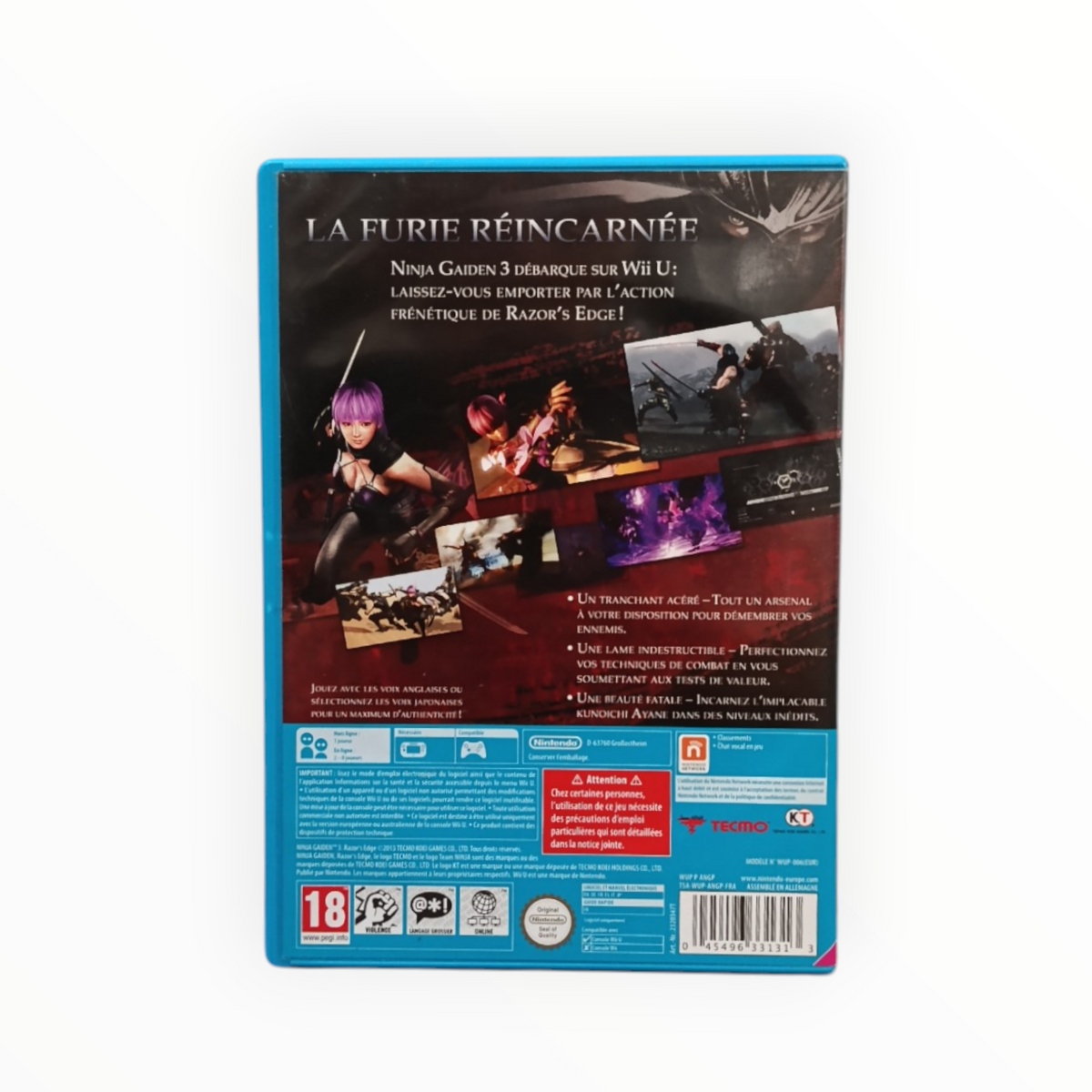 Ninja Gaiden 3 Wii U Complet Version FRA