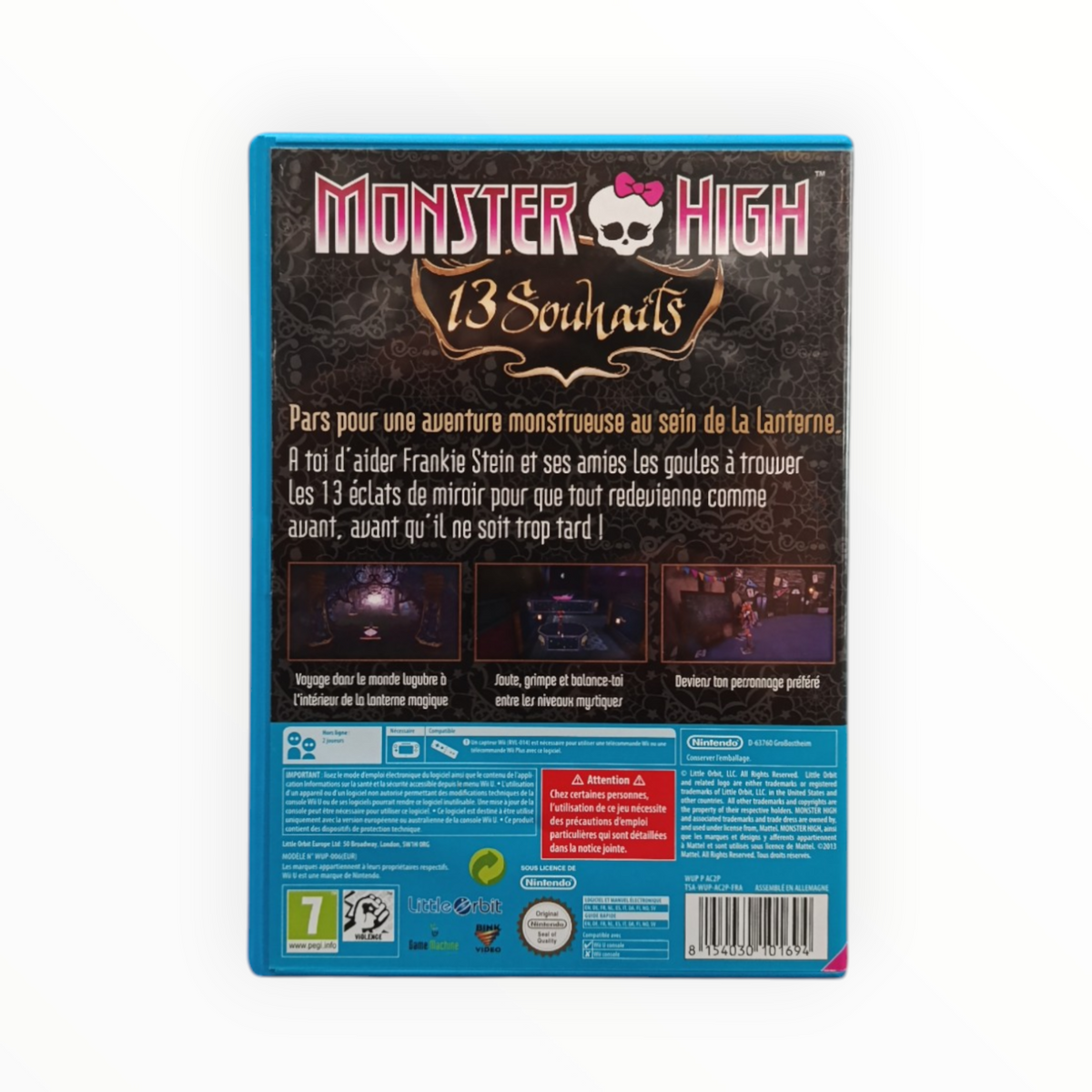Monster High Wii U Complet Version FRA