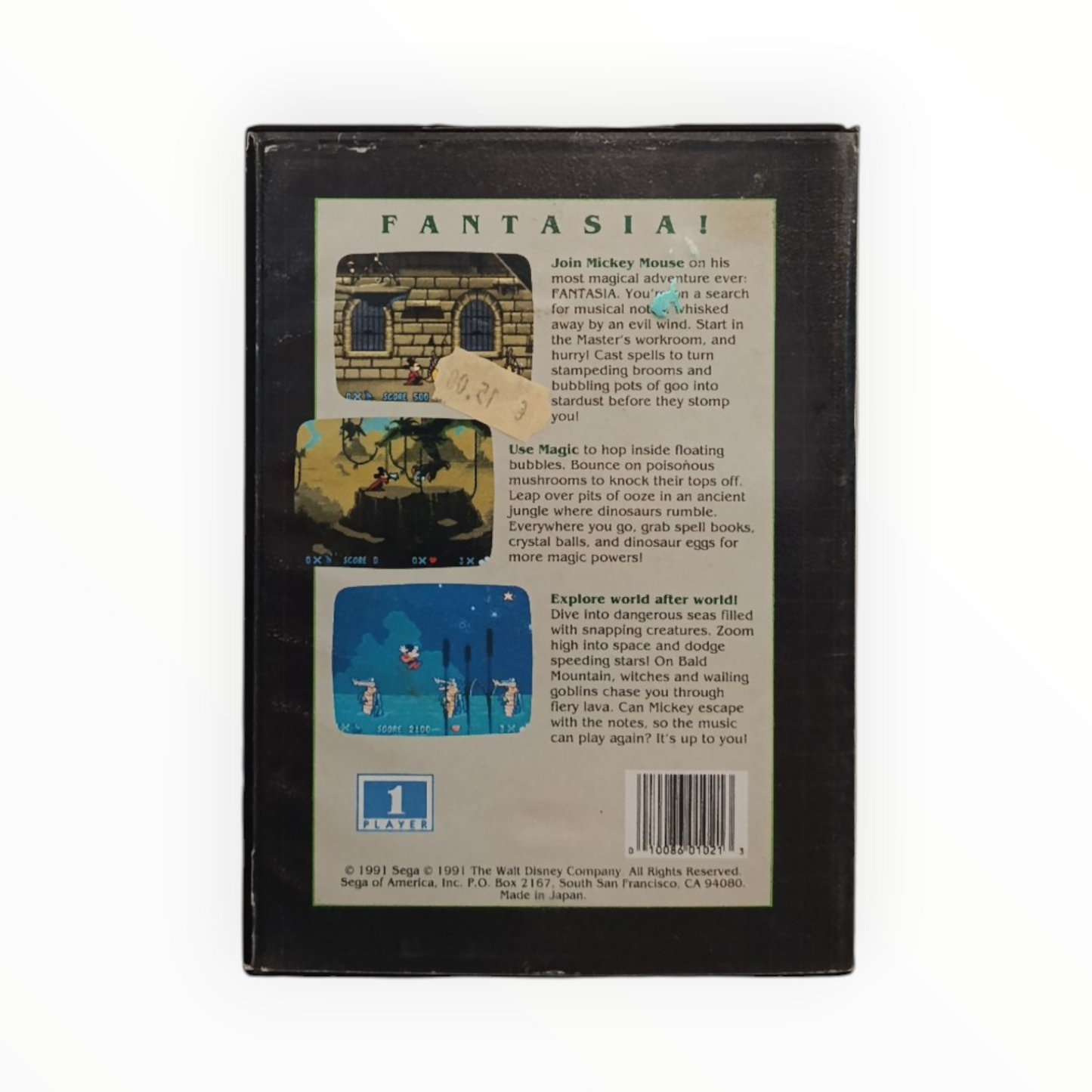 Fantasia Sega Mega Drive (Genesis) Sans Notice USA