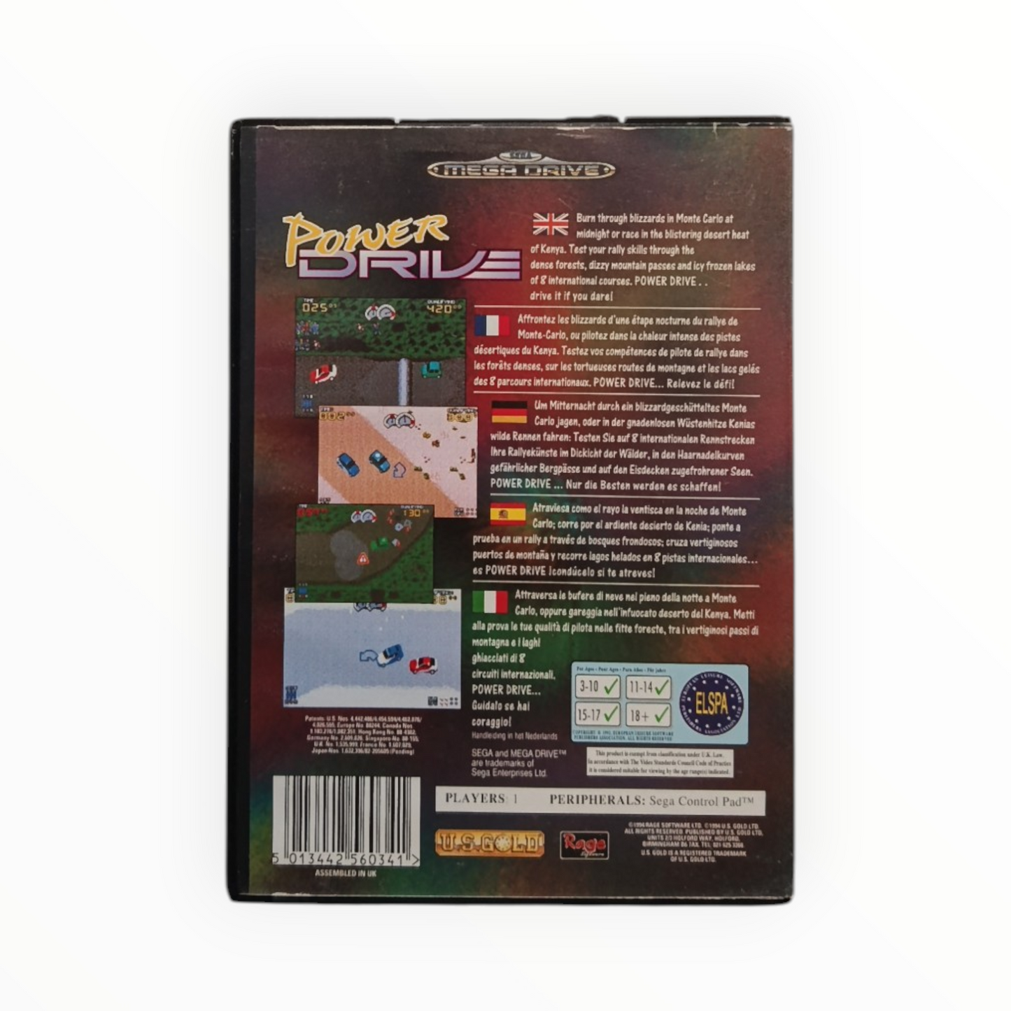 Power Drive Sega Mega Drive (Complet) FRA