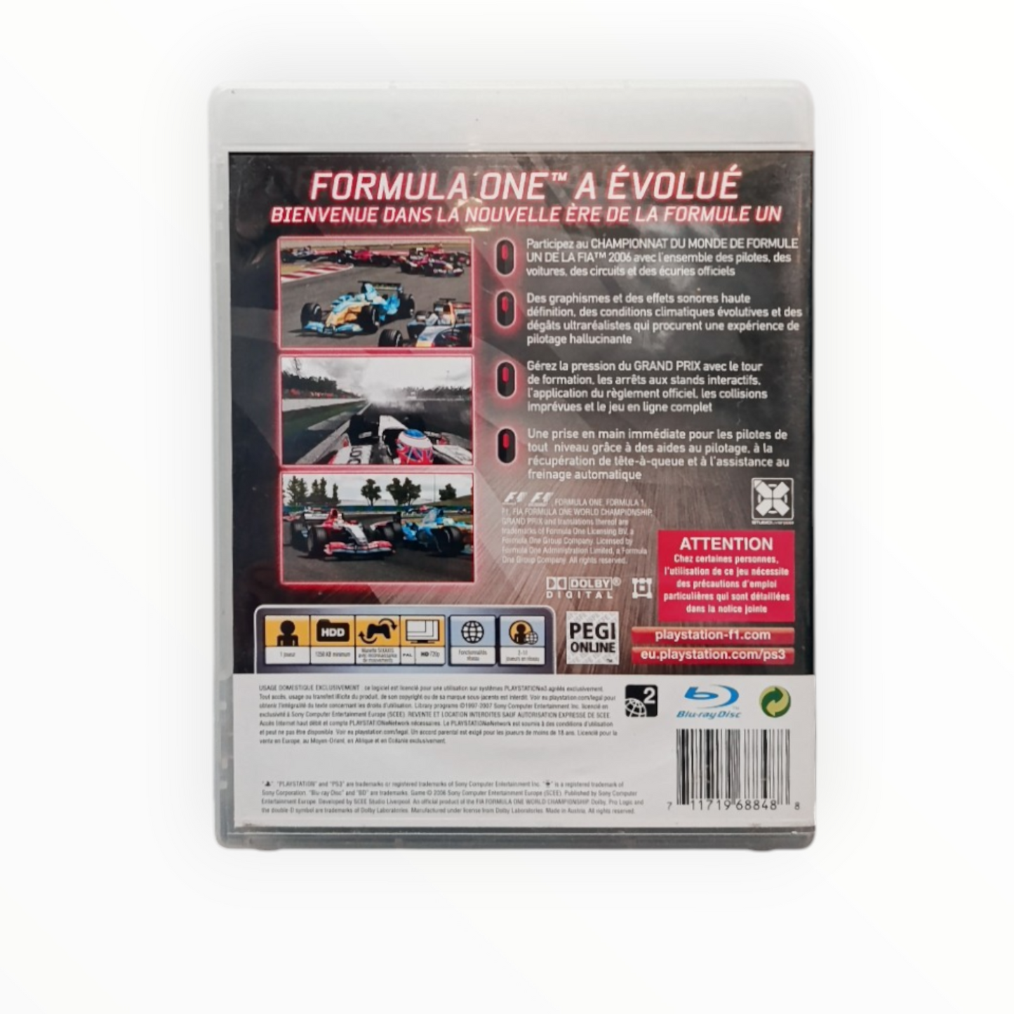 F1 Championship Edition PlayStation 3 (PS3) FR Complet