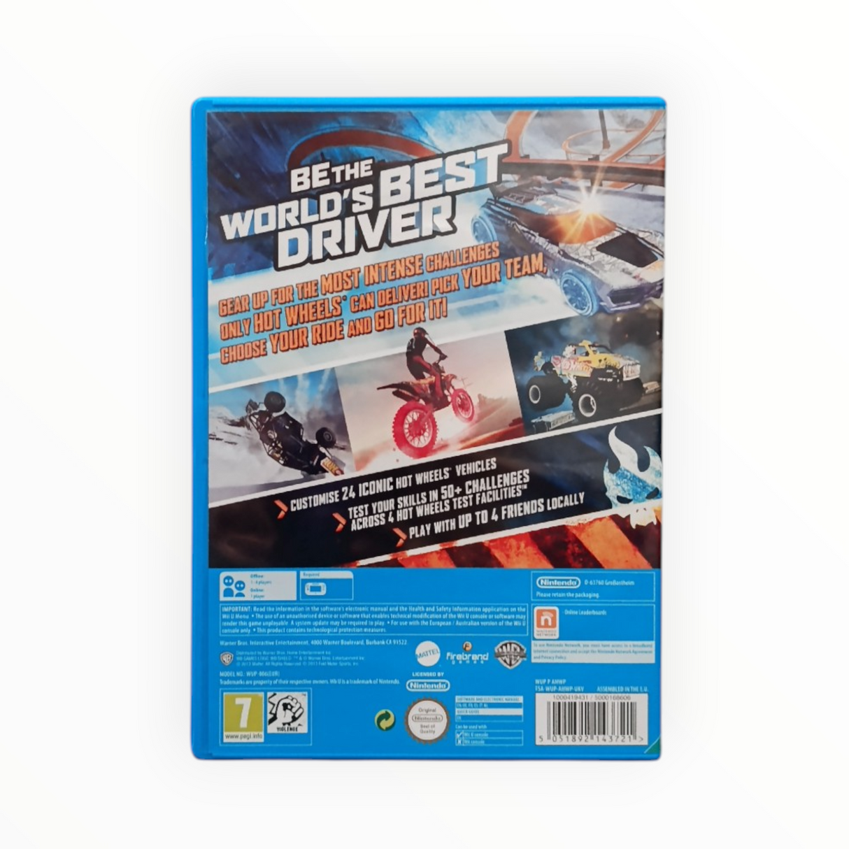 Hot Wheels World's Best Driver Wii U Complet Version UK
