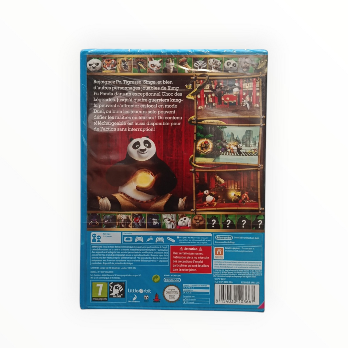 Kung Fu Panda Le Choc Des Légendes Wii U Neuf Version FRA