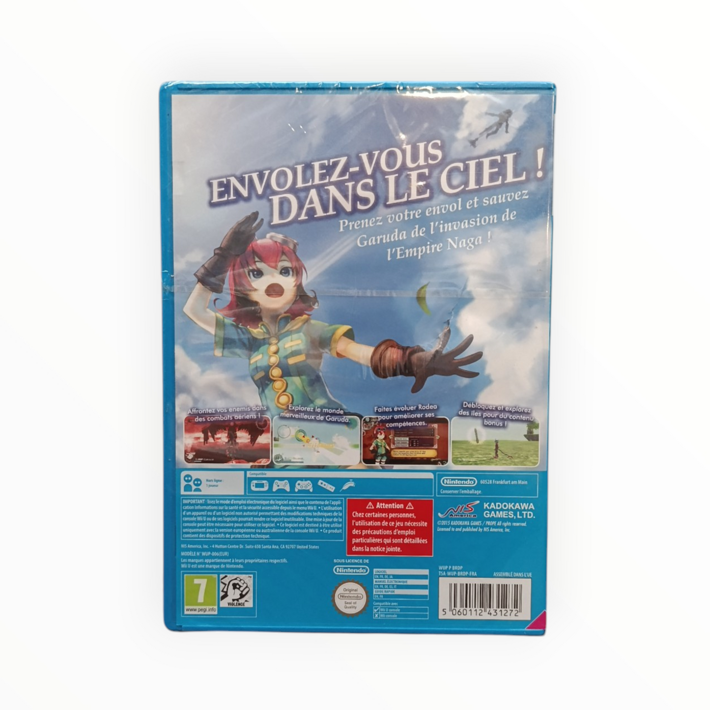 Rodea The Sky Soldier Wii U Neuf Version FRA