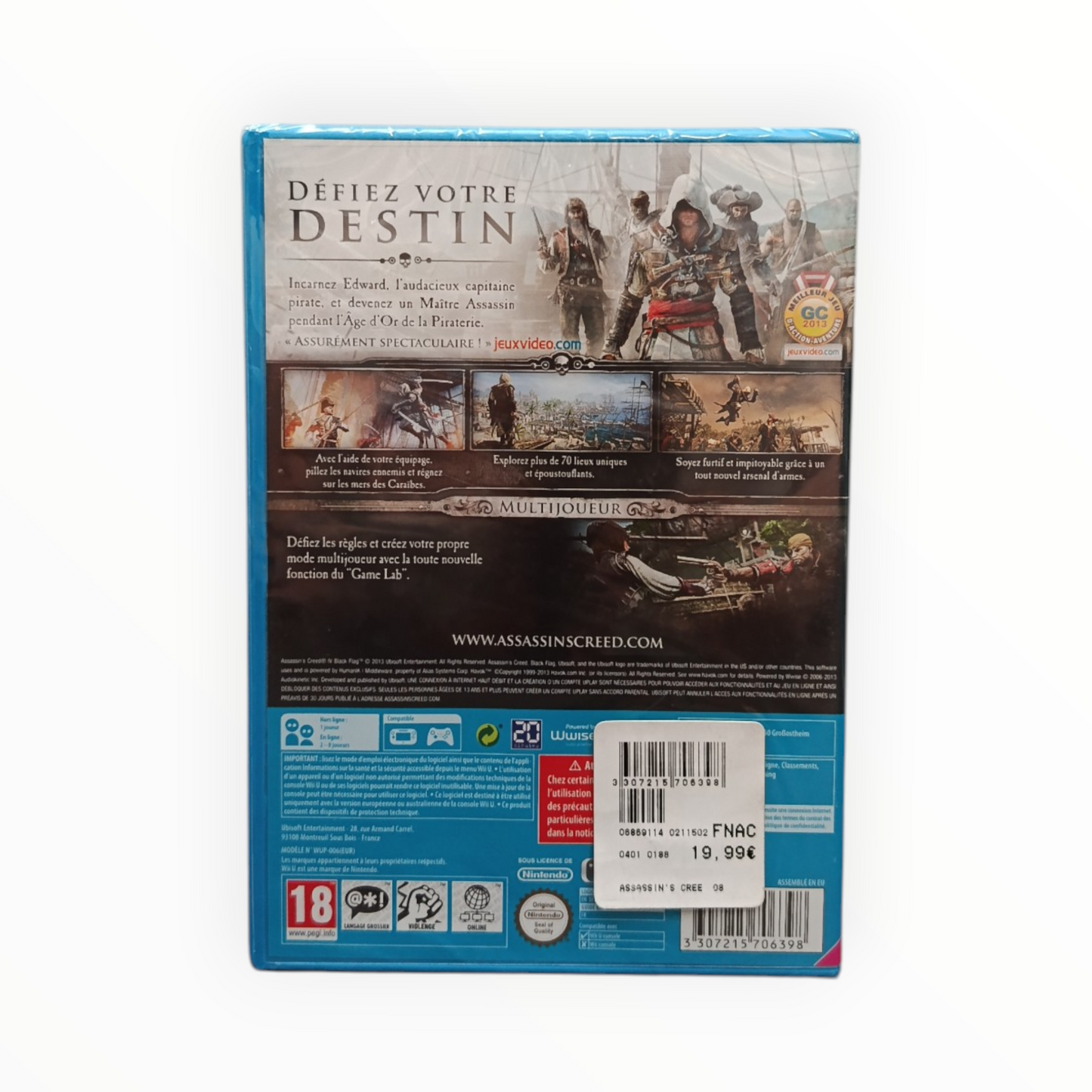 Assassin's Creed IV Black Flags Wii U Neuf Version FRA