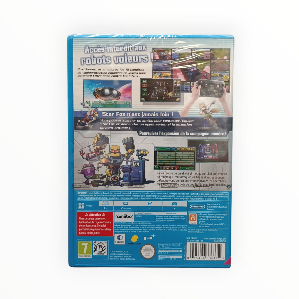 Star Fox Guard Wii U Neuf Version FRA