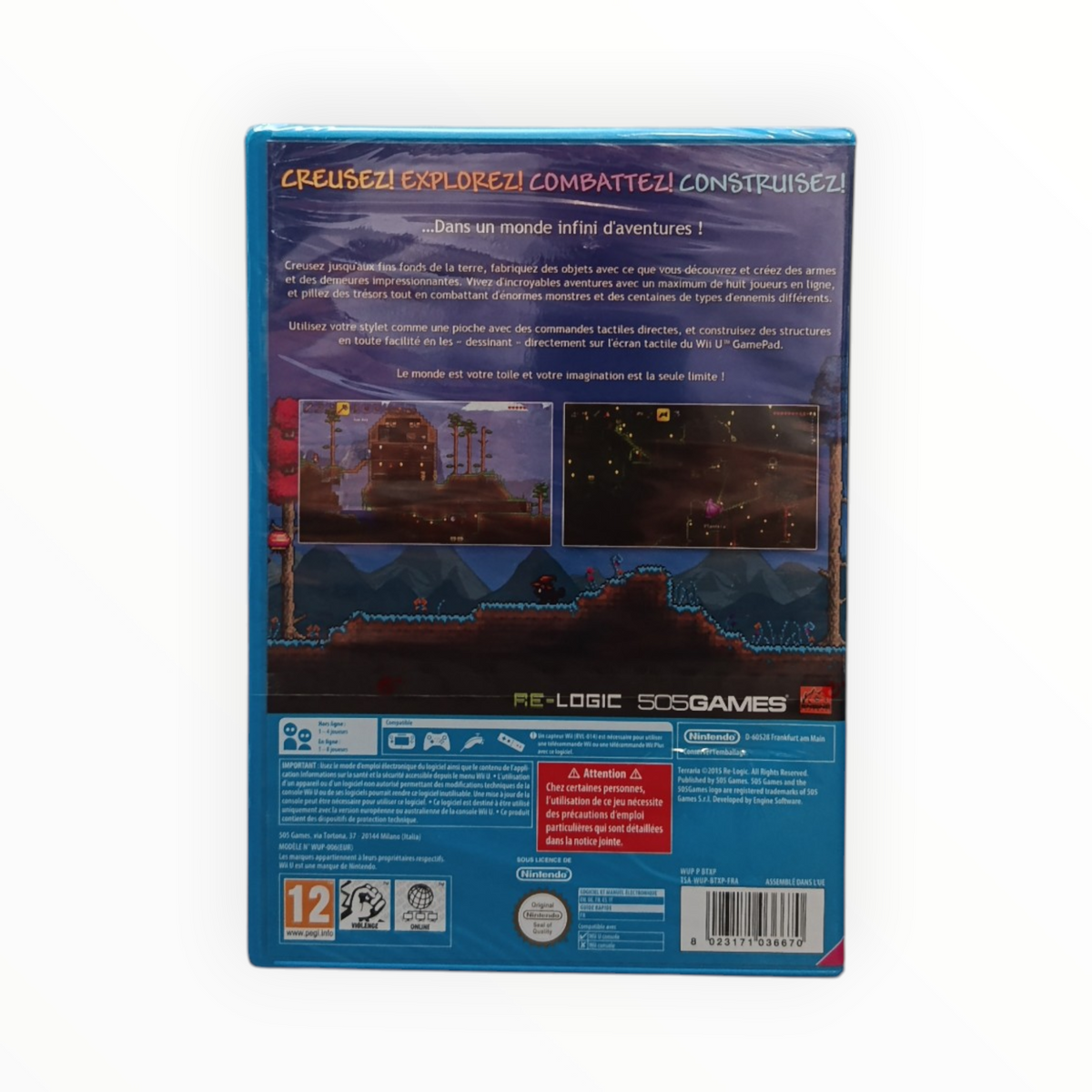 Terraria Wii U Neuf Version FRA