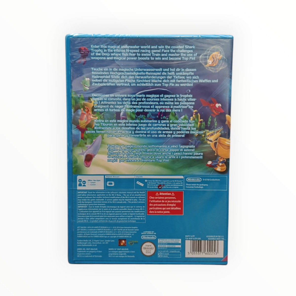 Jett Tailfin Wii U Neuf Version FRA