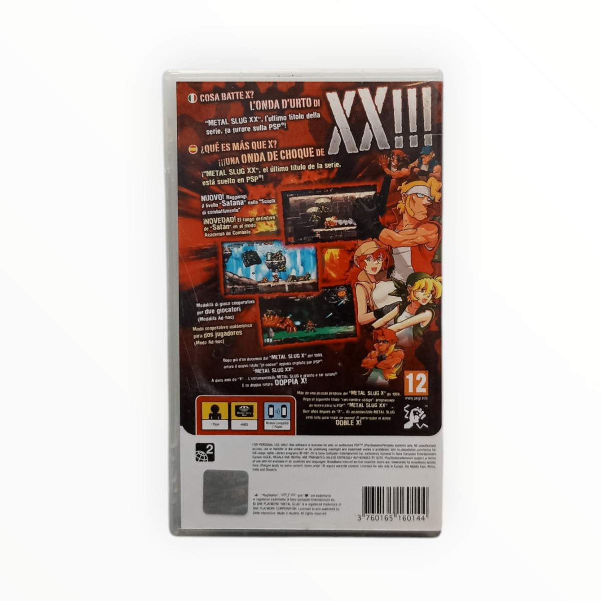 Metal Slug XX Playstation Portable (PSP) Complet Version ETR