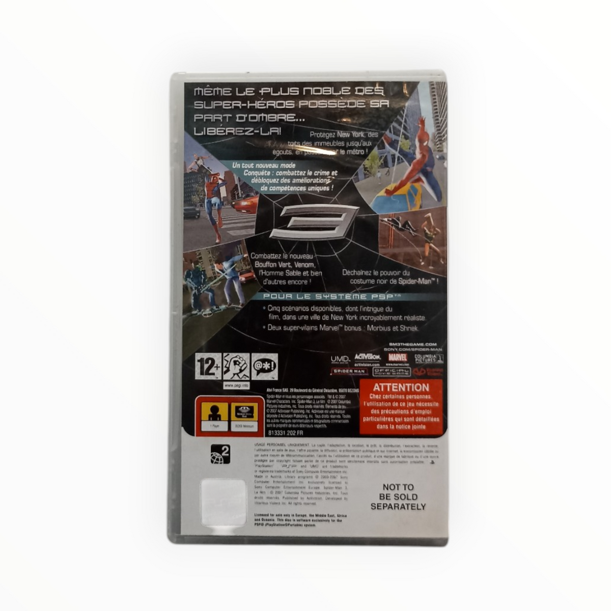 Spider-Man 3 Playstation Portable (PSP) FR