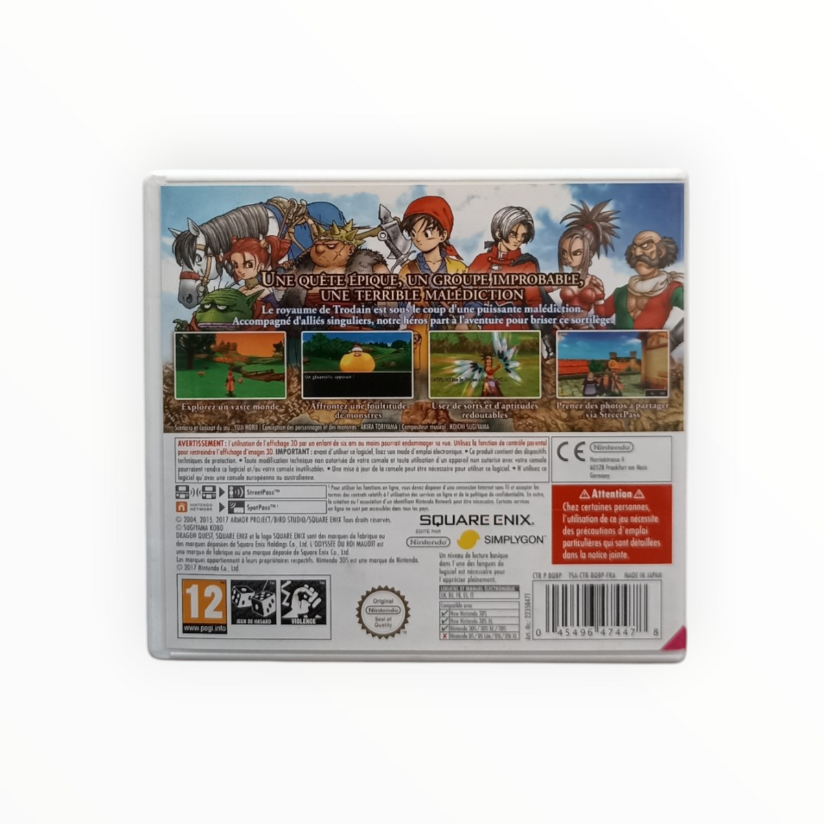 Dragon Quest VIII L'Odyssée du Roi Maudit Nintendo 3DS Version FRA