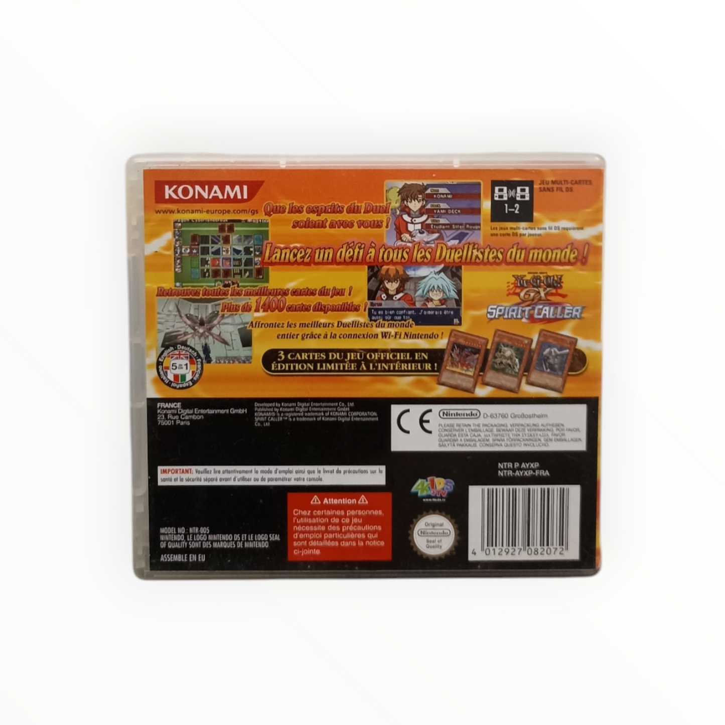 Yu-Gi-Oh! GX Spirit Caller Nintendo DS FR Complet