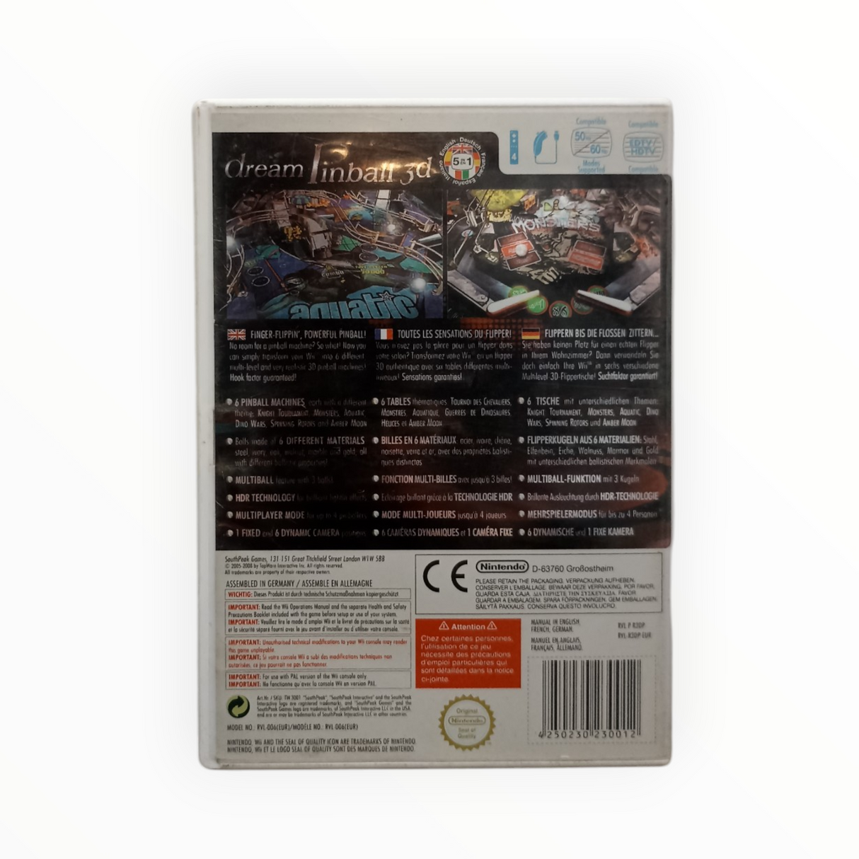 Dream Pinball 3D Nintendo Wii Complet