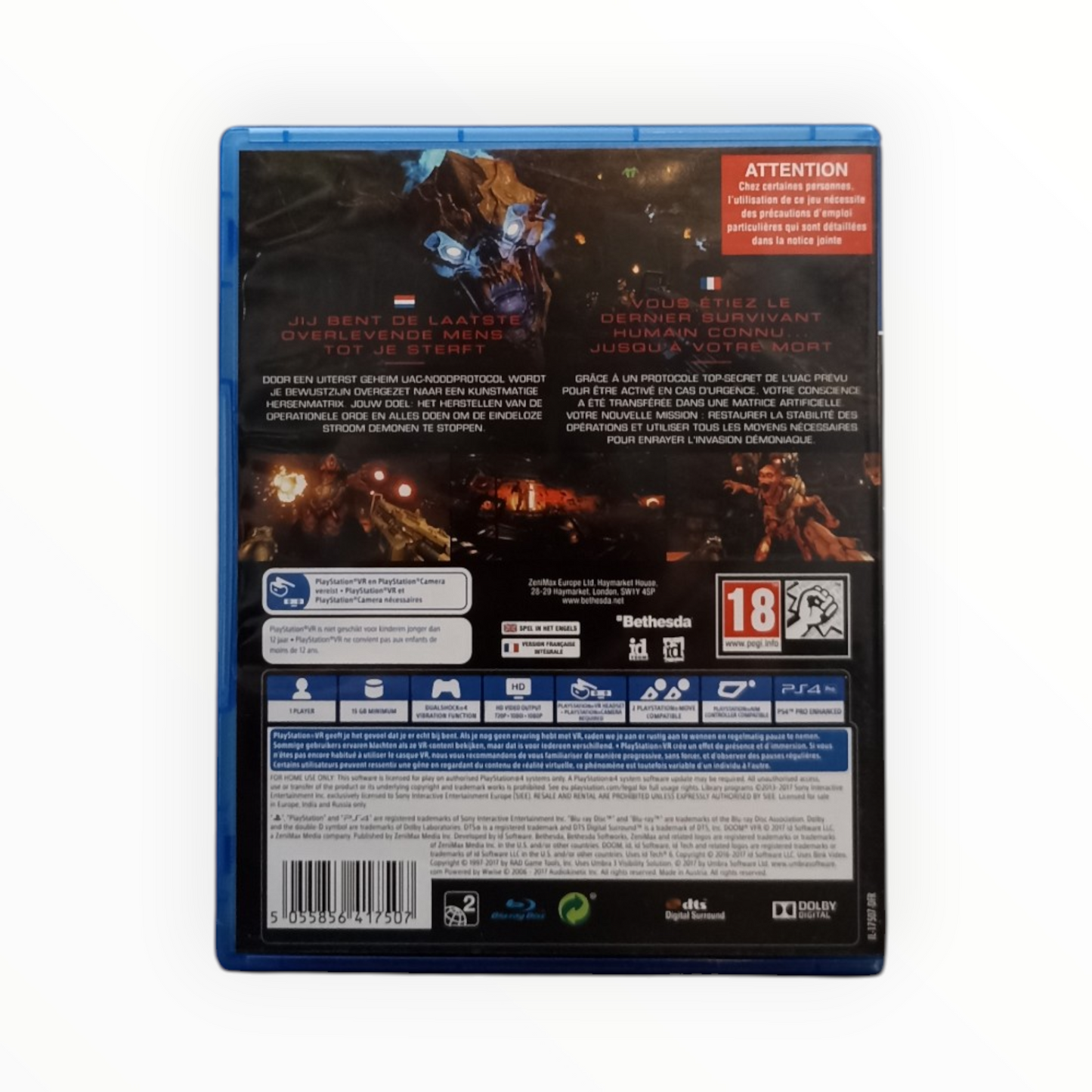 Doom VFR Playstation 4 (PS4) FR