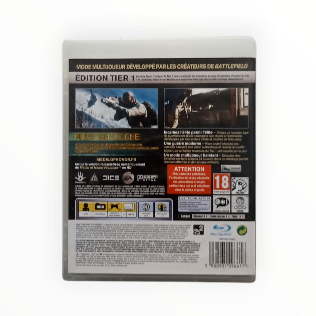 Medal of Honor Tier 1 Edition PlayStation 3 (PS3) FR