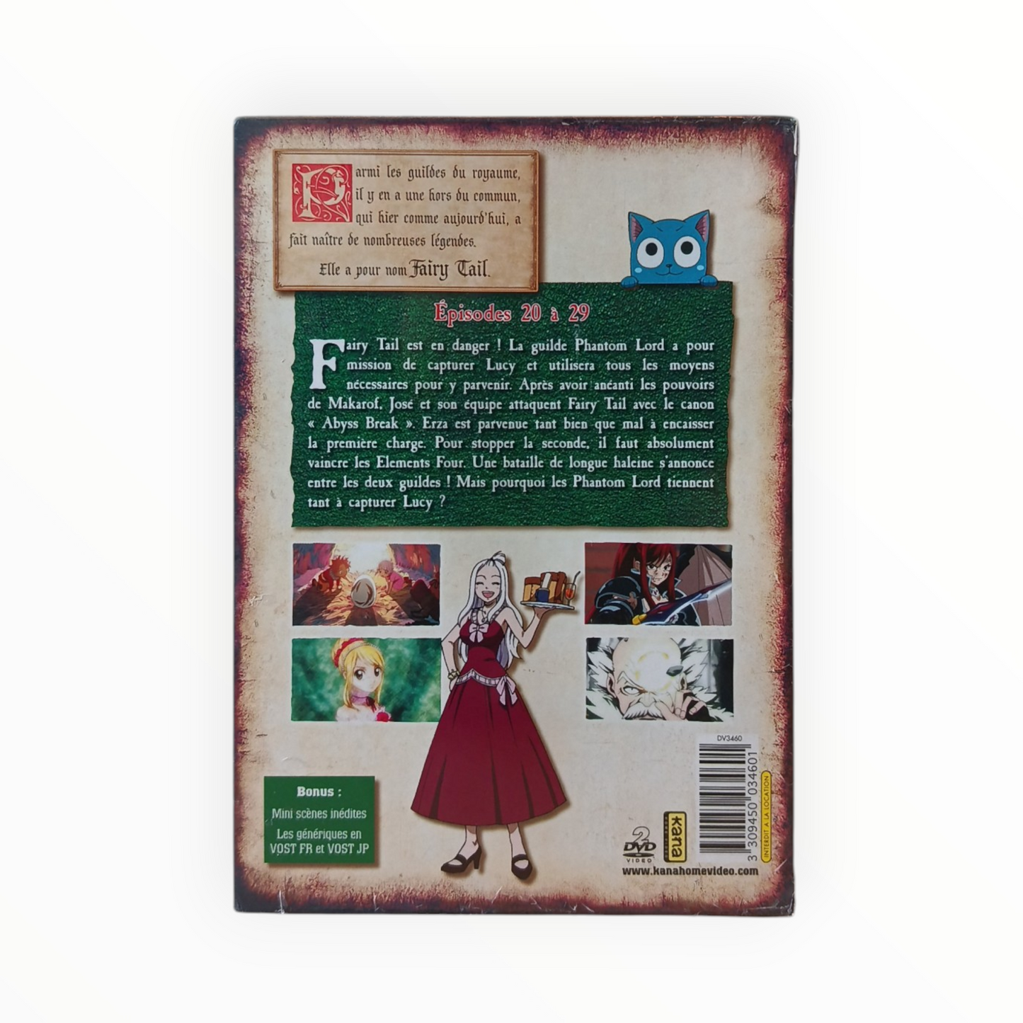 Fairy Tail Volume 3 DVD Collector Neuf Français