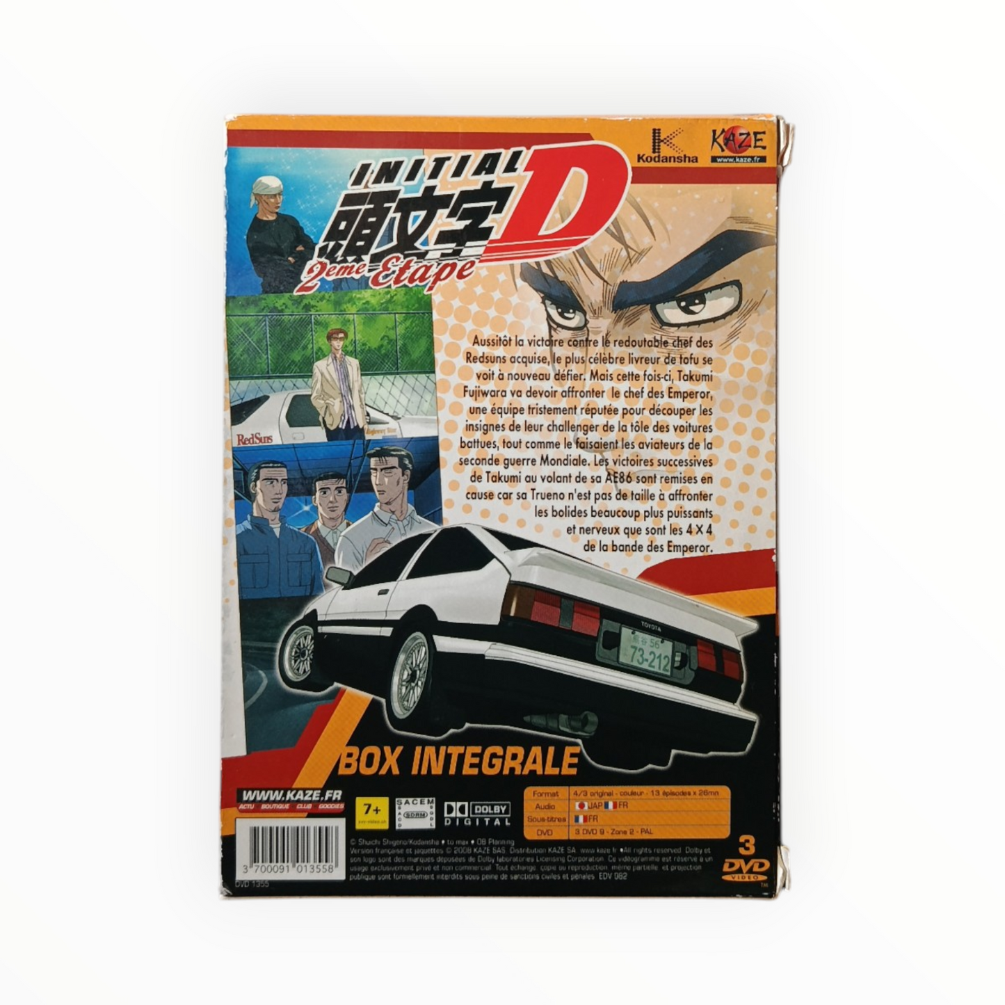 Initial D 2ème Stage DVD Collector Français