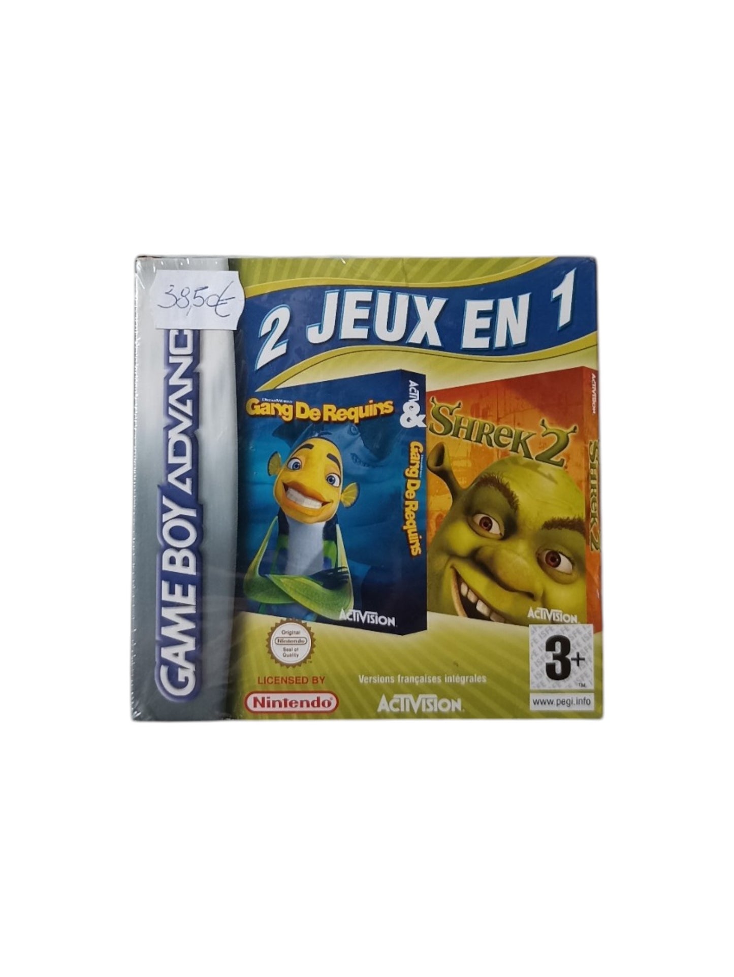 2 jeux en 1 Gang de requin et Shrek 2 Game Boy Advance (GBA) en boite complet Version FRA  Neuf (reblister)