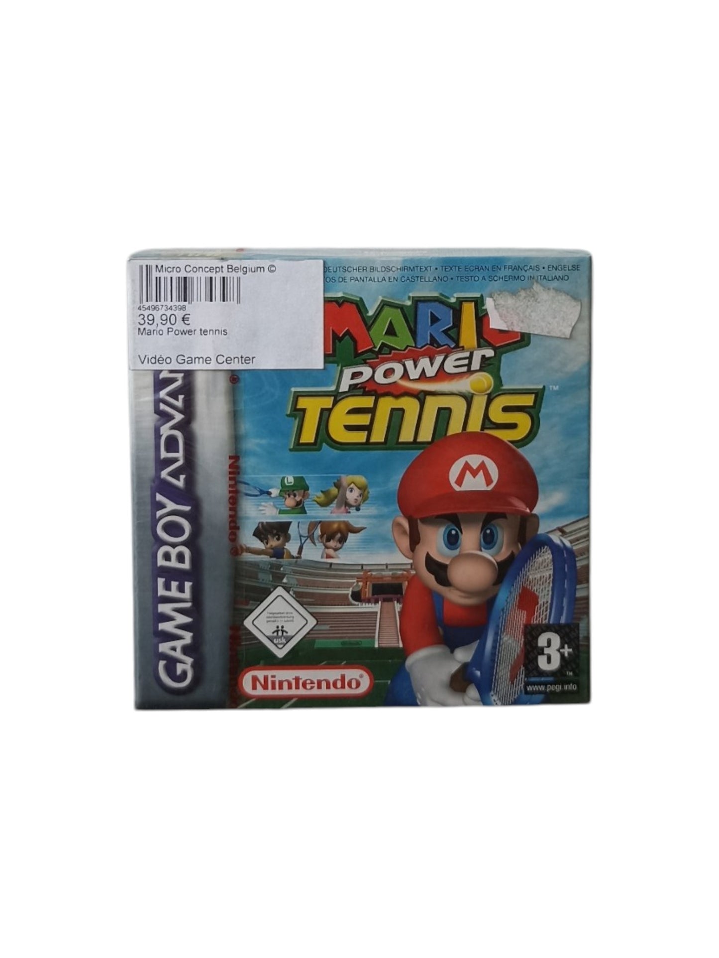 Mario Power Tennis Game Boy Advance (GBA) en boite complet Version FRA Authentique Neuf