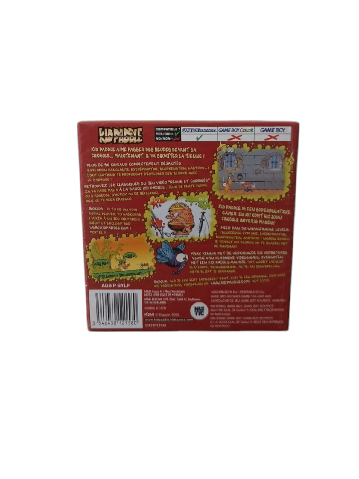 Kid Paddle Game Boy Advance (GBA) en boite complet Version FRA Authentique Neuf