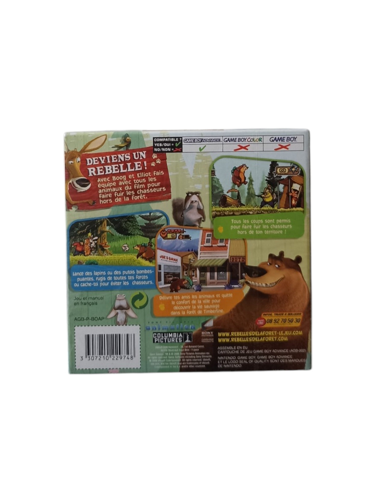 Les Rebelles de la Forêt Game Boy Advance (GBA) en boite complet Version FRA Authentique Neuf