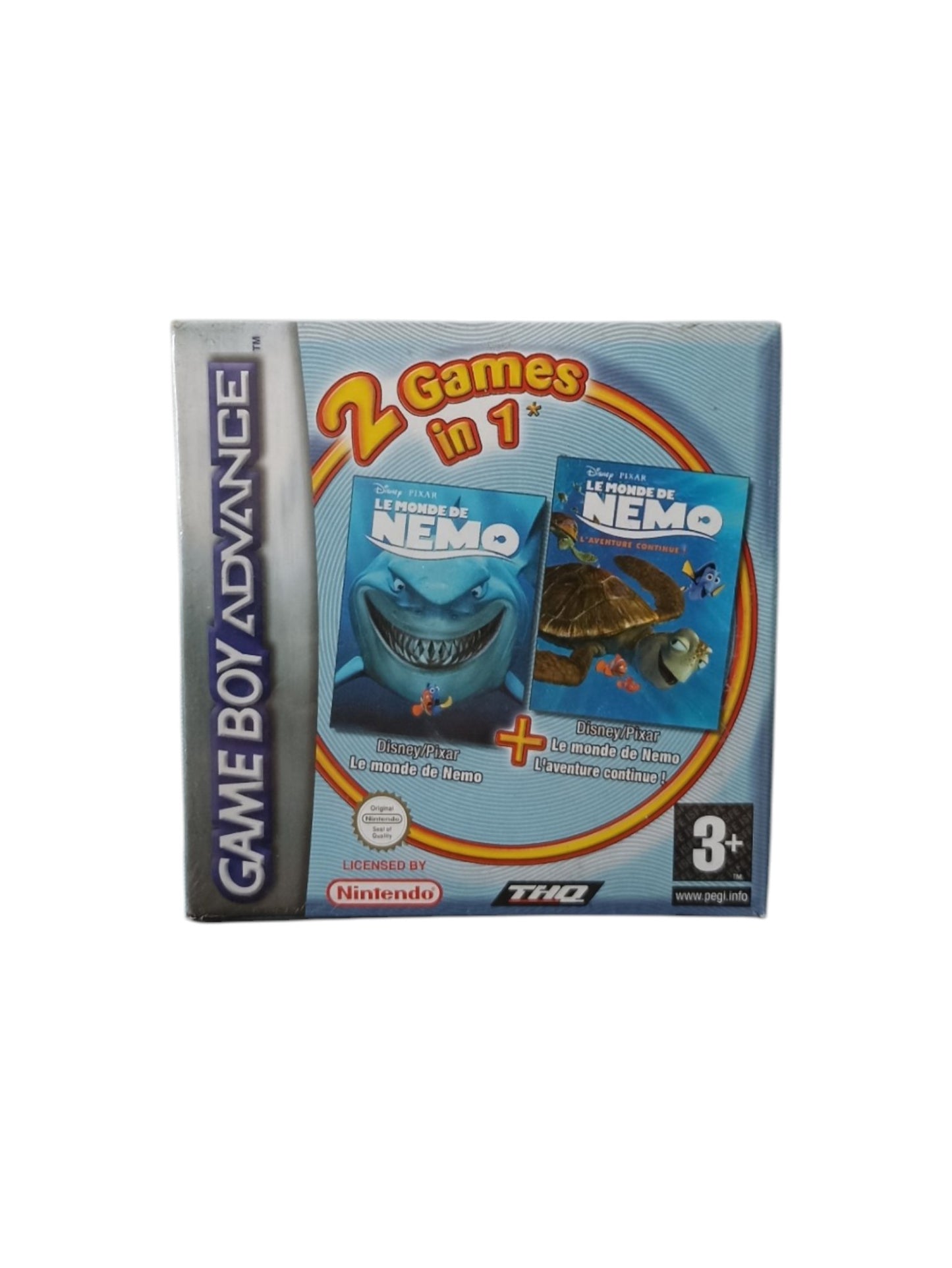 deux jeux Nemo Game Boy Advance (GBA) en boite complet Version FRA (reblister)