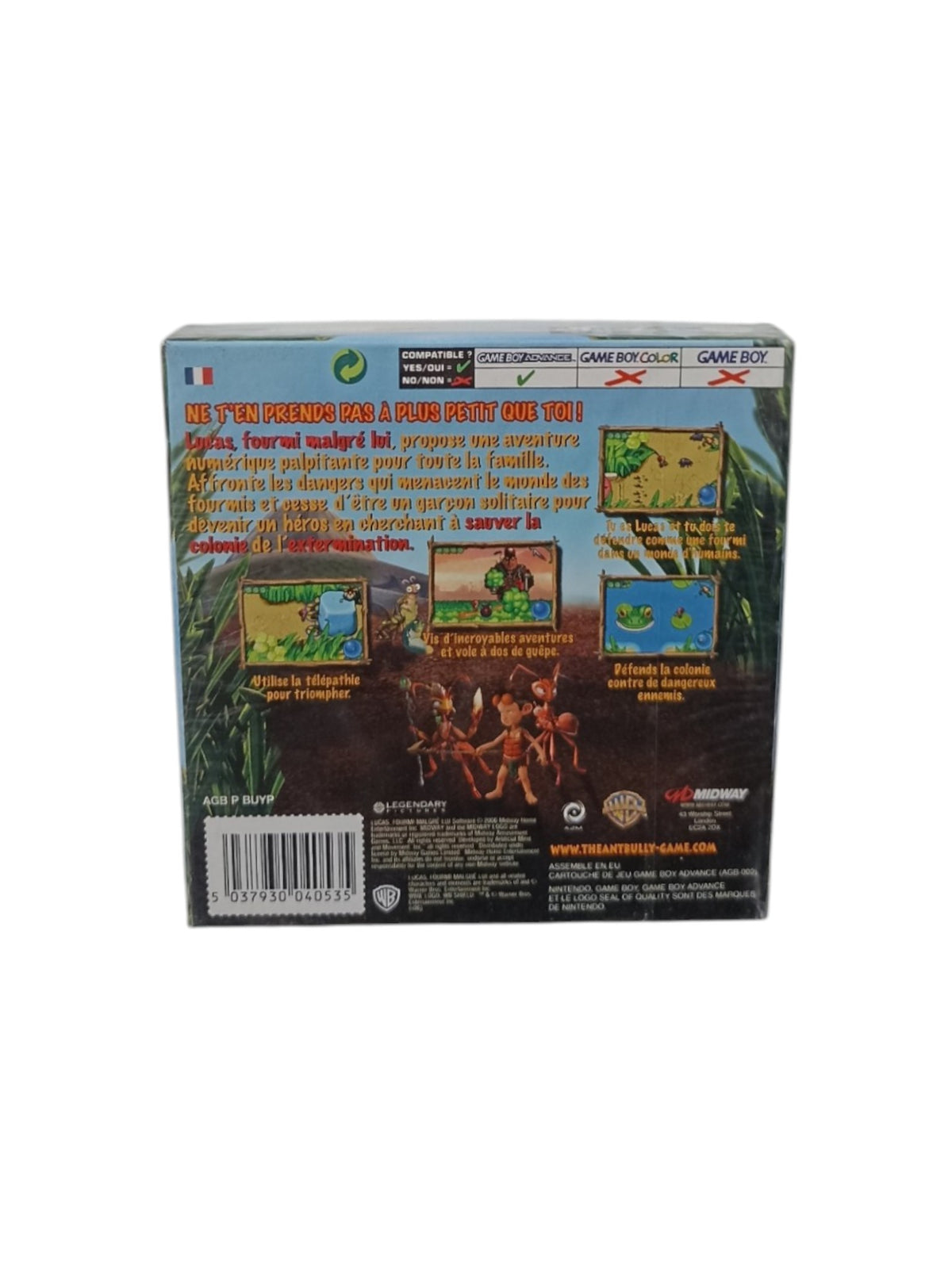 Lucas Fourmi Malgré lui Game Boy Advance (GBA) en boite complet Version FRA Authentique Neuf