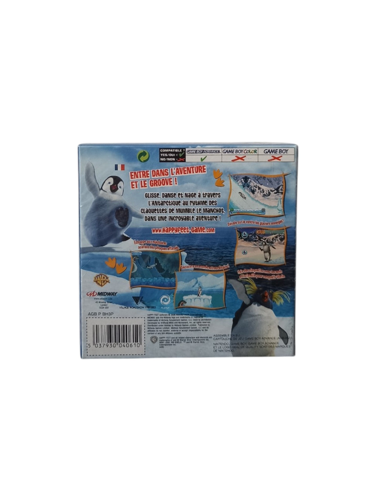 Happy Feet Game Boy Advance (GBA) en boite complet Version FRA Authentique Neuf