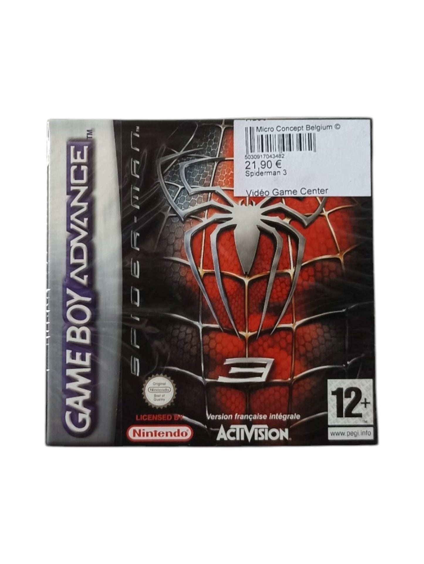 Spider-man 3 Game Boy Advance (GBA) en boite complet Version FRA Authentique Neuf