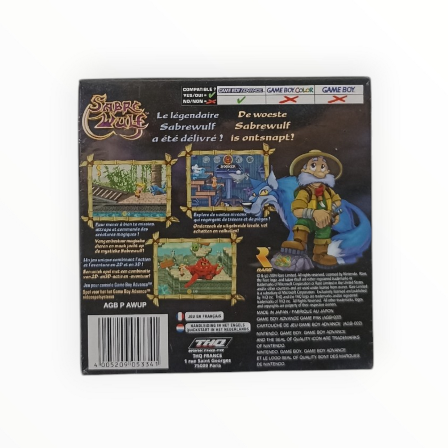 Sabre Wulf Game Boy Advance Neuf Blister FR