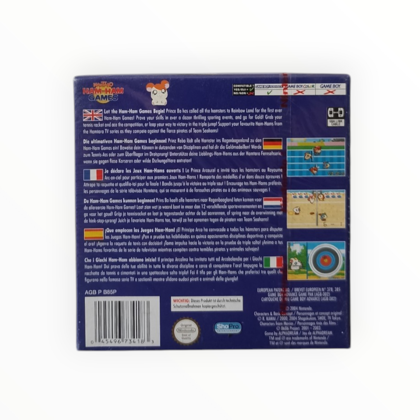 Hamtaro Ham Ham Games Game Boy Advance Neuf Blister FR