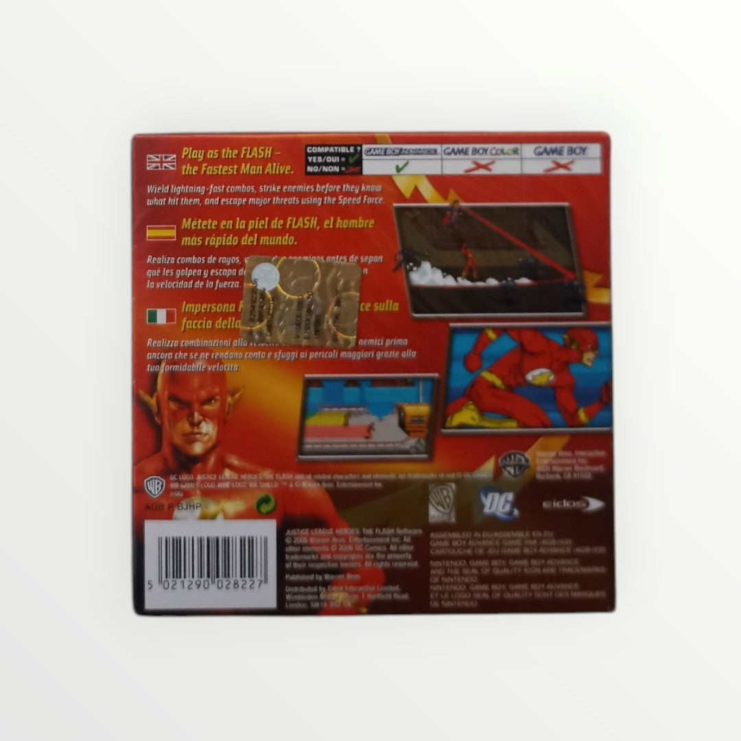The Flash Justice League Heroes  Game Boy Advance (GBA) en boite complet Version FRA Authentique Neuf