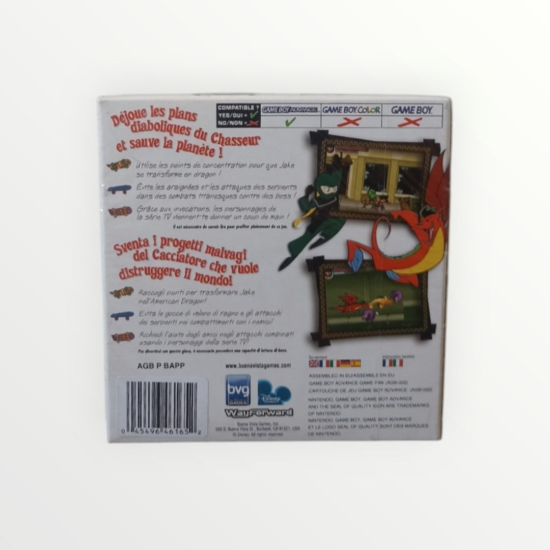 Jake Long American Dragon Disney Game Boy Advance (GBA) en boite complet Version FRA Authentique Neuf