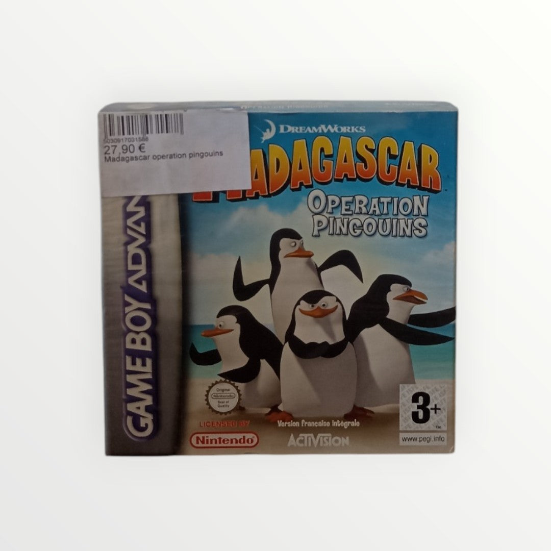 Madagscar Operation Pingouins Game Boy Advance (GBA) en boite complet Version FRA Authentique Neuf
