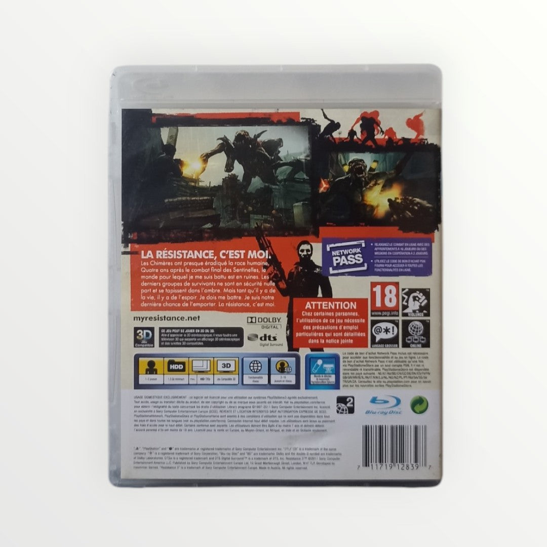 Résistance 3 Playstation 3 (PS3) Complet en FRA