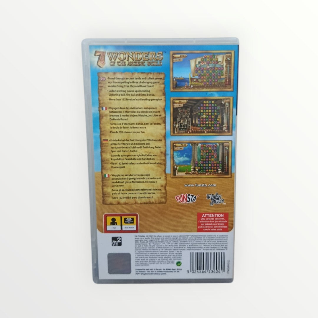 7 Wonders Playstation Portable (PSP) Complet FRA