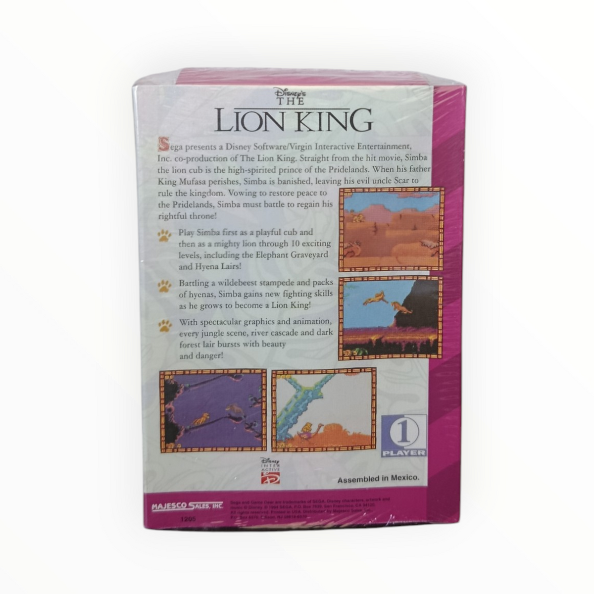 Lion King  GameGear  Version USA Neuf sous blister