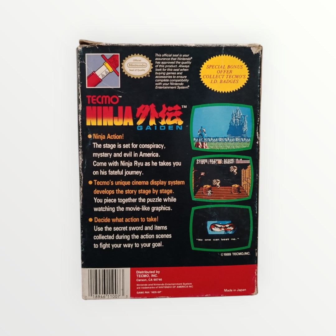 Ninja Gaiden Nintendo NES Version USA en boite