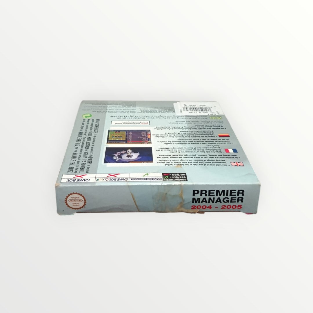 Premier Manager 2004-2005 Game Boy Advance (GBA) en boite complet Version FRA