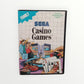 Casino Games Sega Master System Version FRA