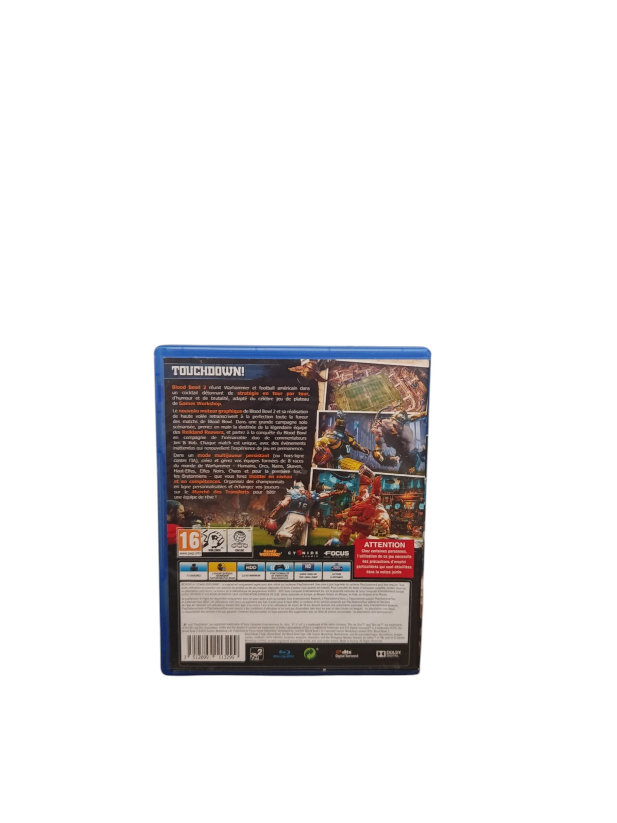 Blood Bowl Playstation 4 (PS4) Complet en FRA